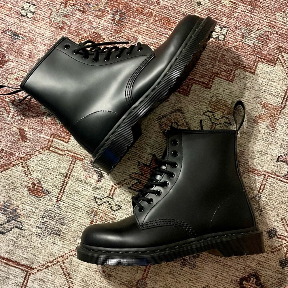 Dr. Martens Limited Edition All Black Leather Boots